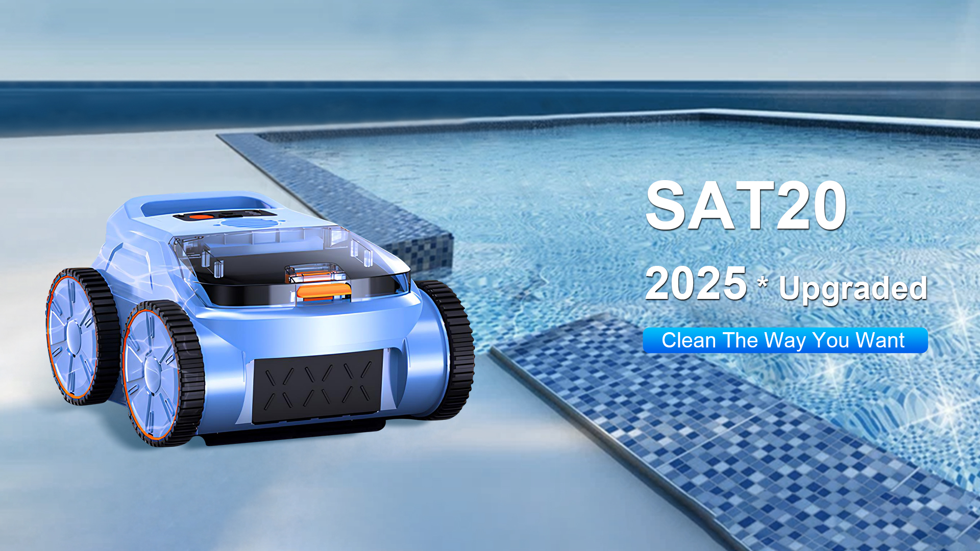 Amazon.com : (2025 New) Robotic Pool Vacuum, Robotic Pool Cleaner